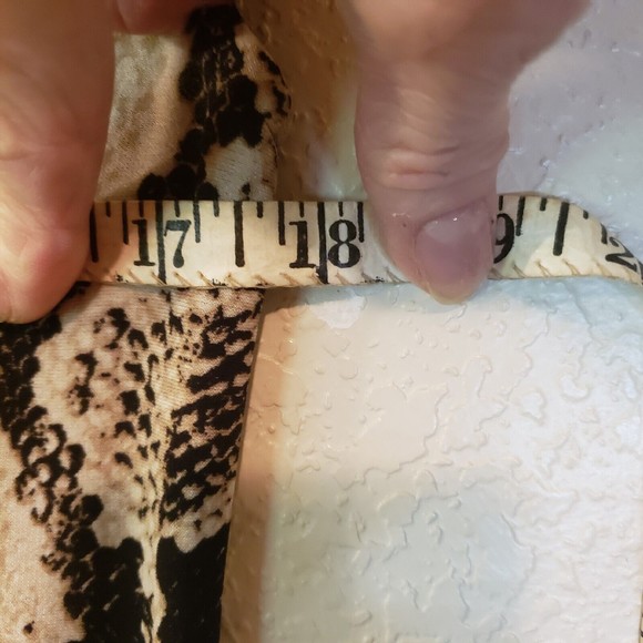 MSK Maxi Dress Snakeskin Print Sleeveless gold - Picture 9 of 10